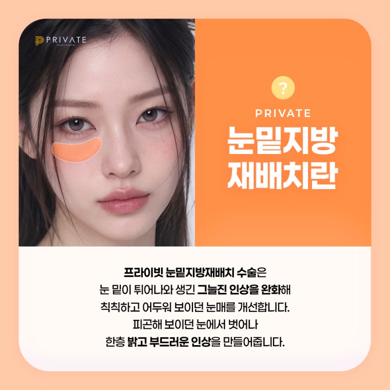눈밑지방재배치 잘하는곳 프라이빗성형외과
