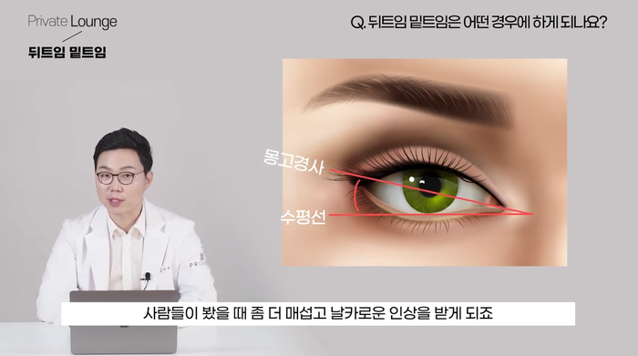 การผ่าตัดขยายหางตาและลดระดับหางตาที่ Private Plastic Surgery Clinic กับคุณหมออี จุน-อู 사진 7