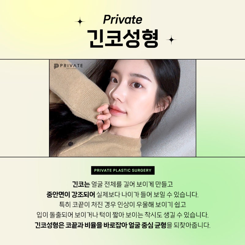프라이빗성형외과 긴코성형잘하는곳