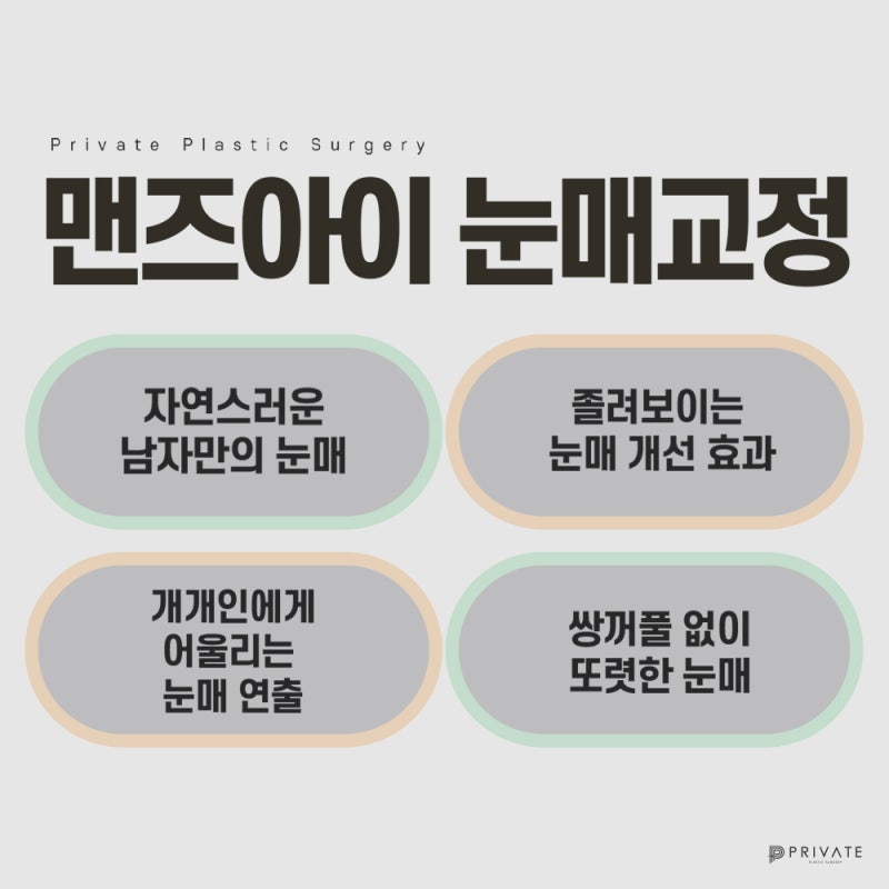 프라이빗 성형외과 남자눈매교정 알아보자 사진 5