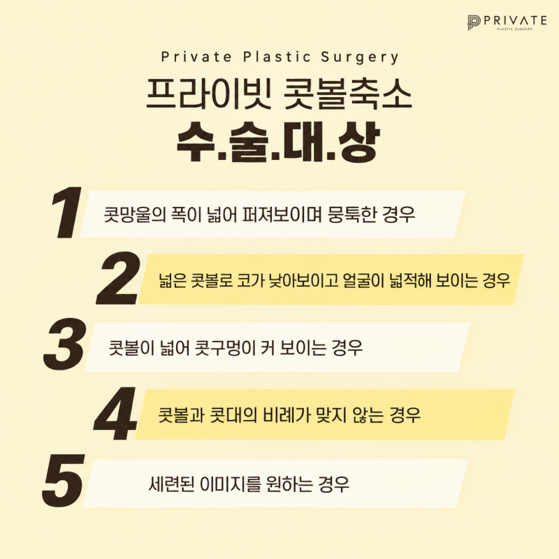 프라이빗 성형외과 콧볼축소 제대로 알아보자 사진 4